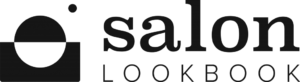 Salon lookbook logo on a black background.