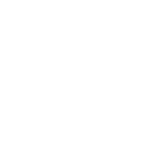 A white beard icon on a black background.