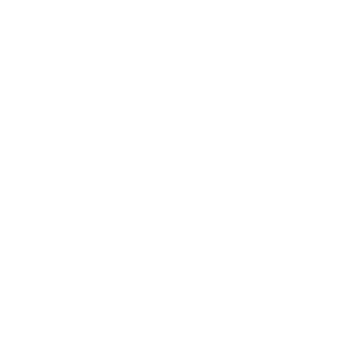 A white nail icon on a black background.