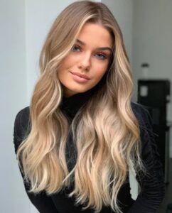 21 dirty blonde with face framing blonde highlights