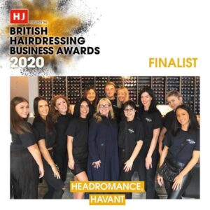 British hairdressing business awards 2020 finalist.
