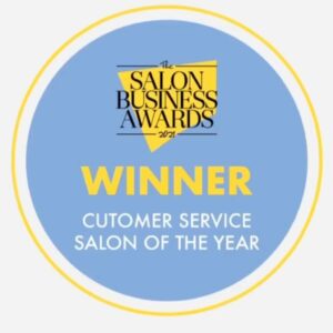 Salon business awards winner customer service salon of the year.