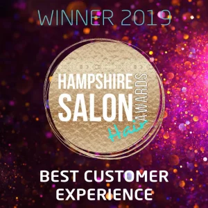 Hampshire salon's best customer experience award.