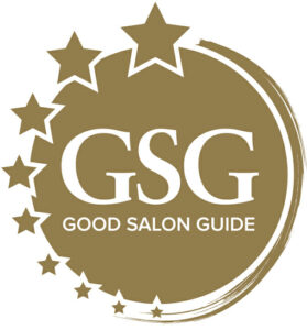 Gsg good salon guide logo with guest.