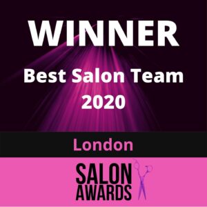 Danilo Hair, winner of the best salon team 2020 in London Salon Awards.