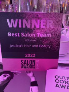 Best salon team at Jessica's Hair And Beauty in the Salon awards 2019.
